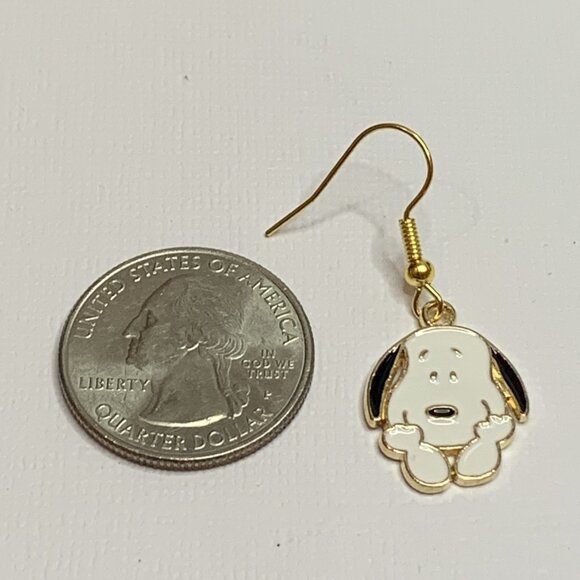 Snoopy Earring, Peanuts Earring, Gift Idea, Snoopy Charm, Peanut Charm, Snoopy - Picture 3 of 7